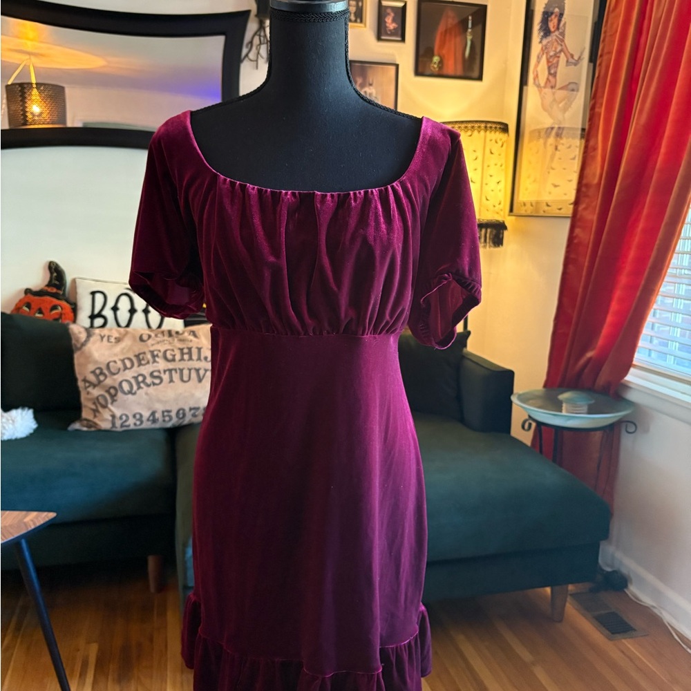 Forever 21 Rich Burgundy Midi Dress
